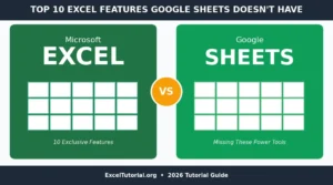 Read more about the article Top 10 Excel Features That Google Sheets Doesn’t Have (2026 Complete Tutorial)